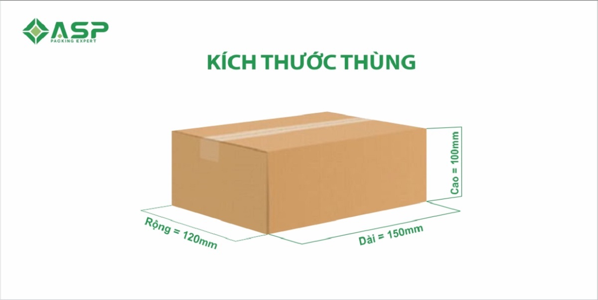 Các kích thước thùng carton tiêu chuẩn 2