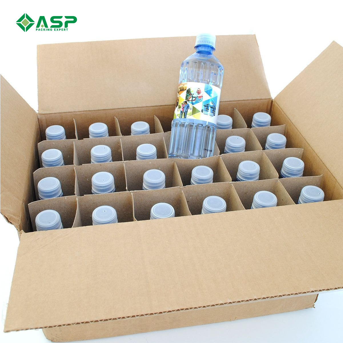 Thùng carton đựng nước uống đóng chai 2
