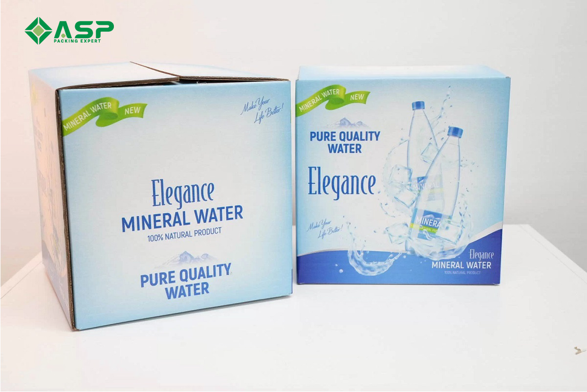 Thùng carton đựng nước uống đóng chai 3
