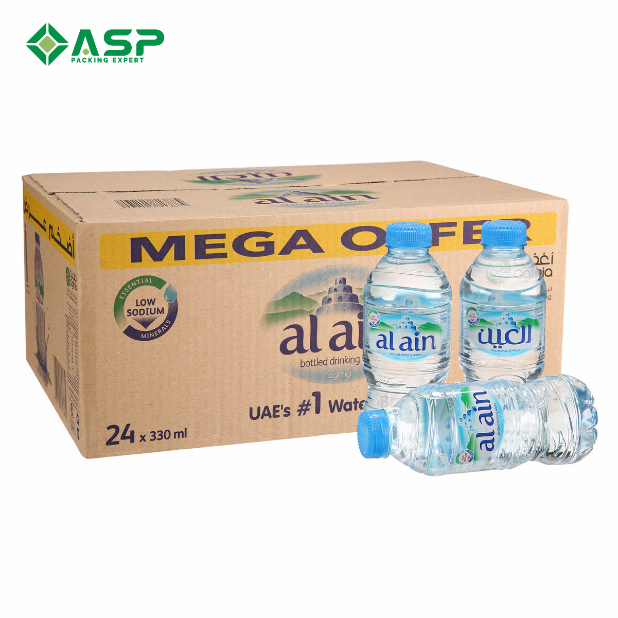 Thùng carton đựng nước uống đóng chai 4