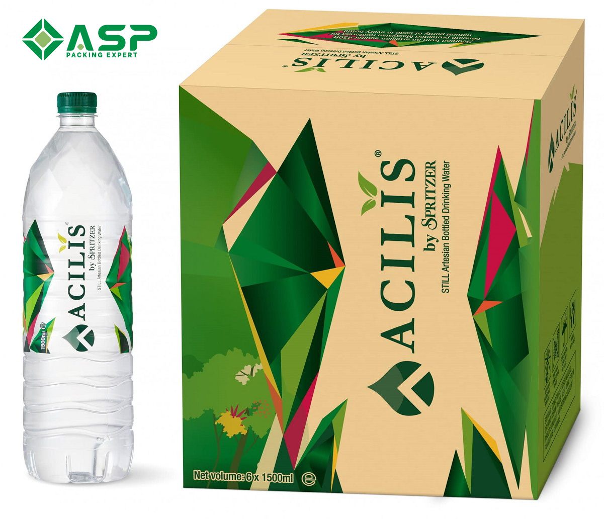 Thùng carton đựng nước uống đóng chai 7