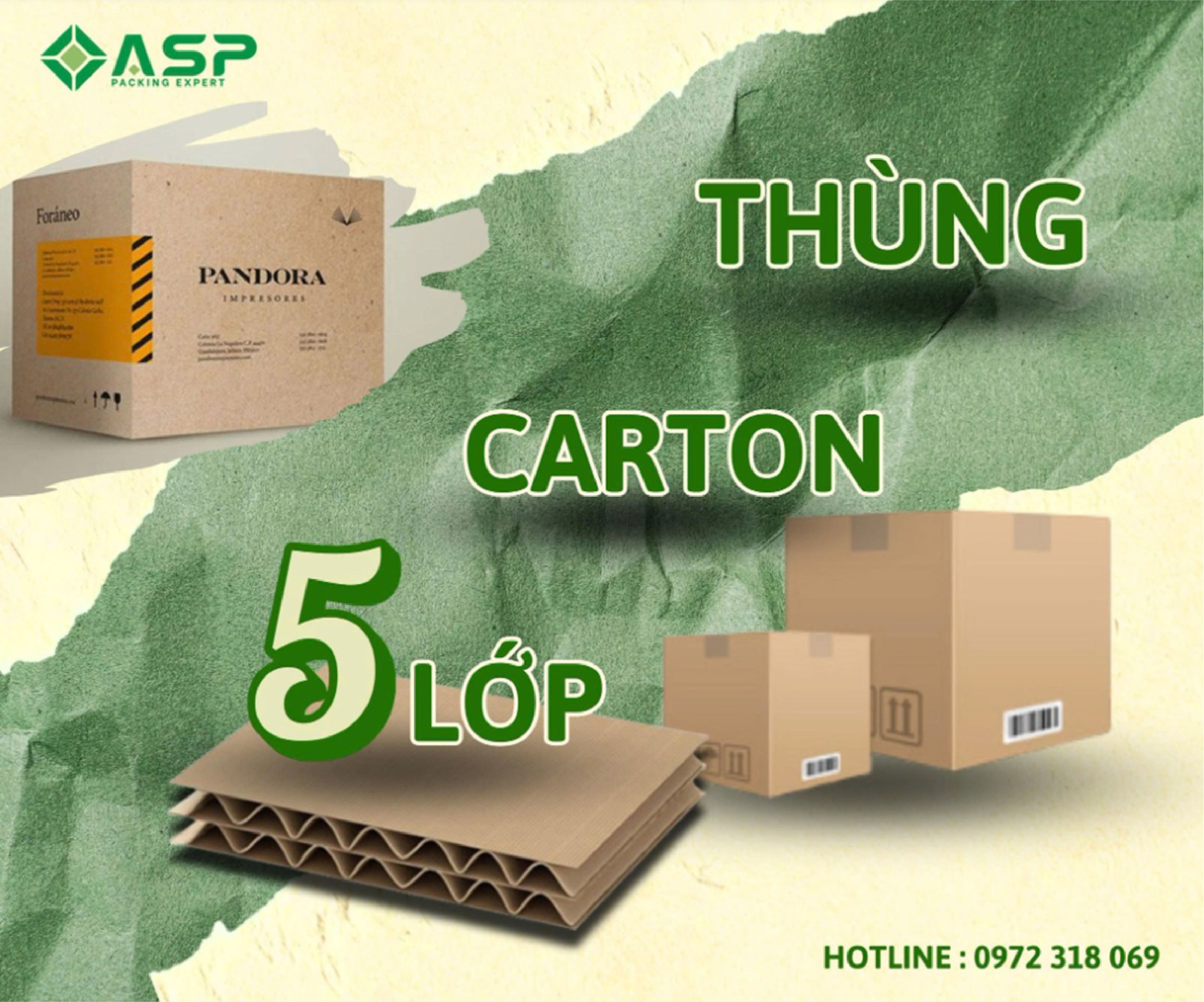 Thùng carton 5 lớp sóng BC 6