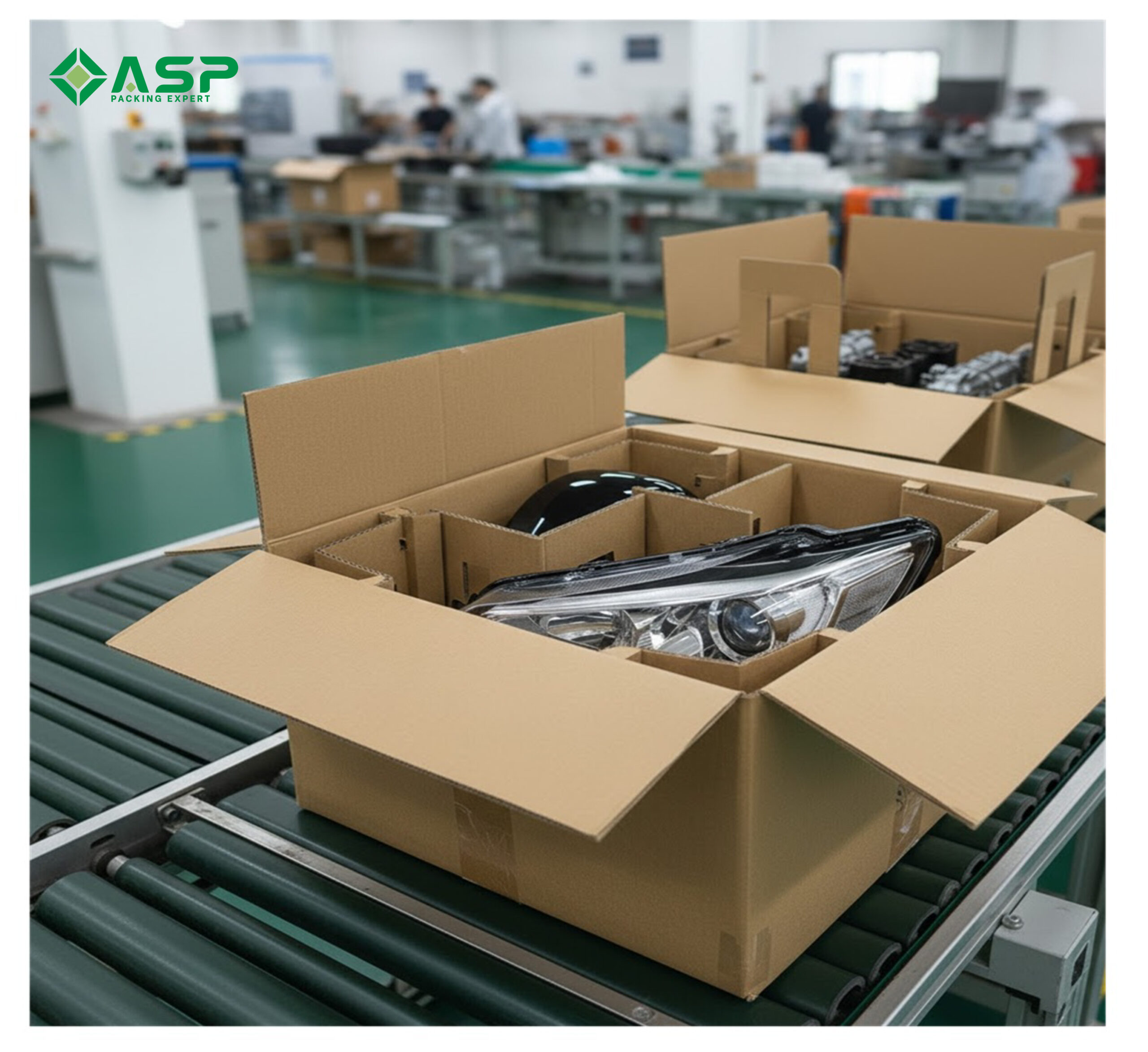 5 Tiêu chí vàng chọn thùng carton đựng phụ tùng ô tô 3